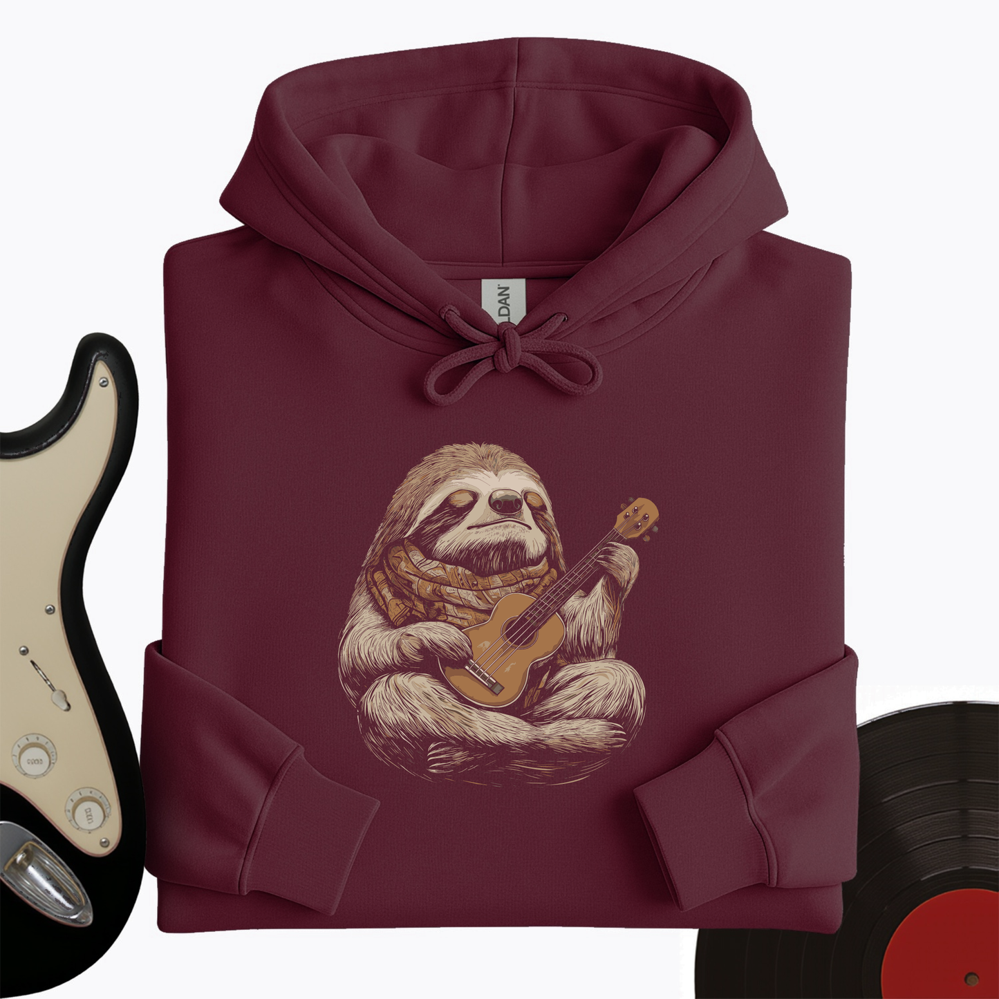 Sloth Ukulele Hoodie