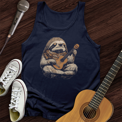 Sloth Ukulele Unisex Tank Top