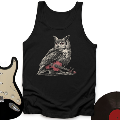 Owl Cello Unisex Tank Top