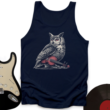 Owl Cello Unisex Tank Top