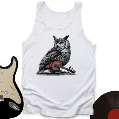 Owl Cello Unisex Tank Top