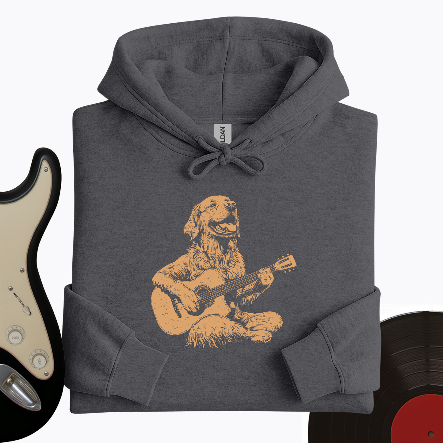 Golden Retriever Guitar Hoodie