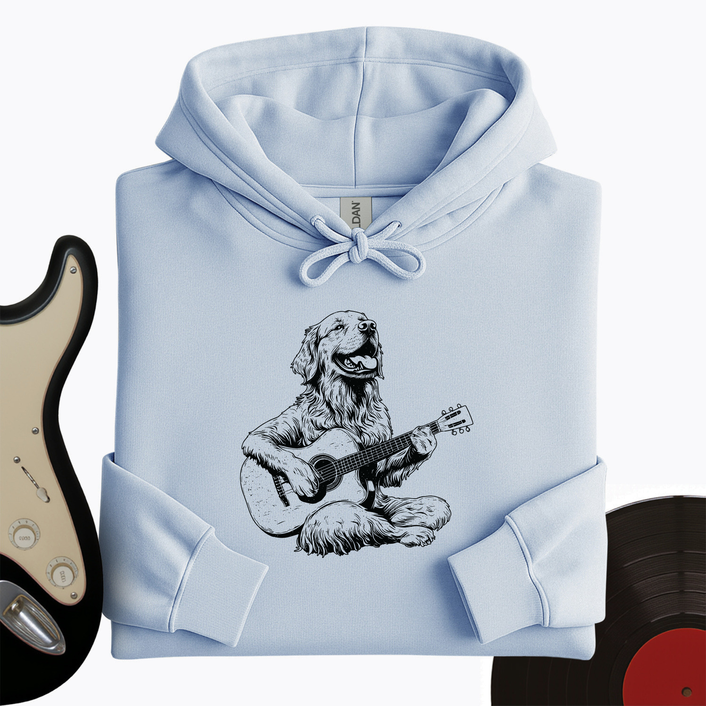 Golden Retriever Guitar Hoodie