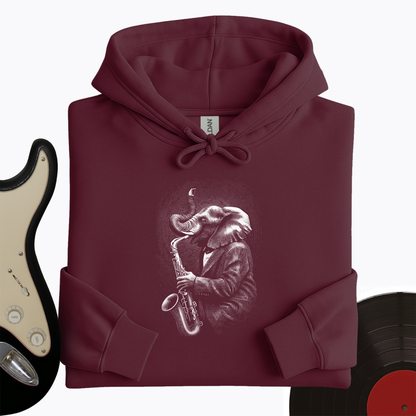 Elephant Saxophone Hoodie