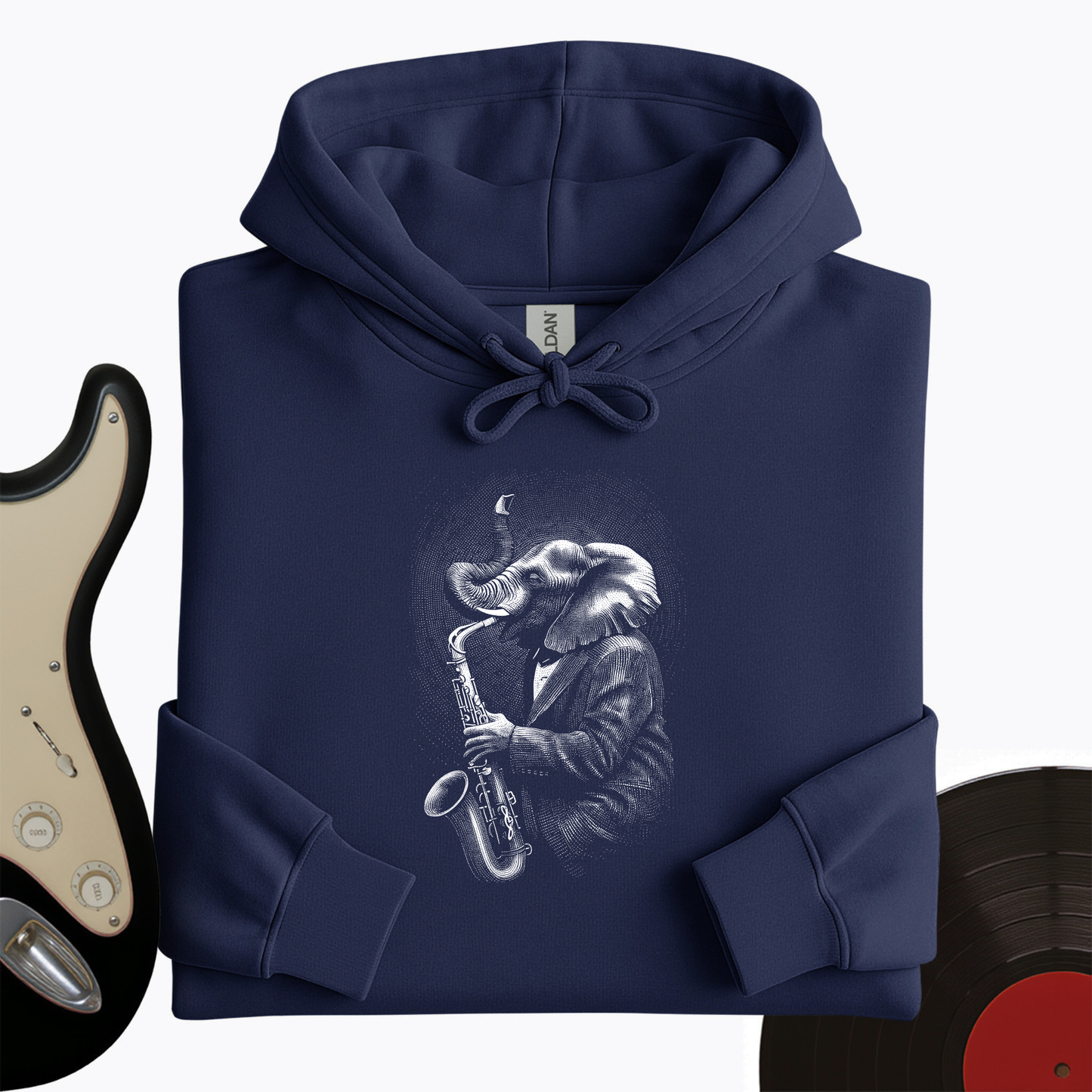 Elephant Saxophone Hoodie