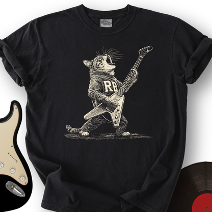 Engraved Rockstar Cat T-Shirt