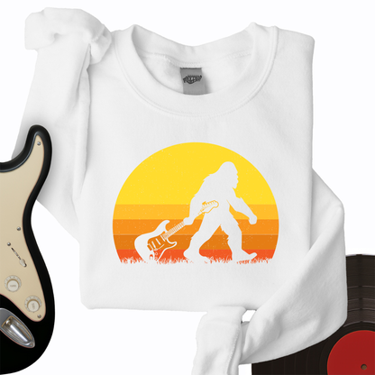 Bigfoot Dragging Guitar Crewneck