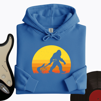 Bigfoot Dragging Guitar Hoodie
