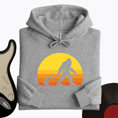 Bigfoot Dragging Guitar Hoodie