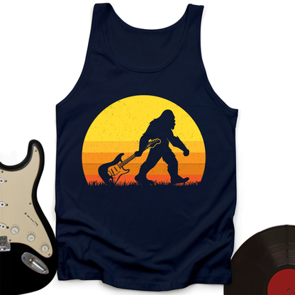 Bigfoot Dragging Guitar Tank Top