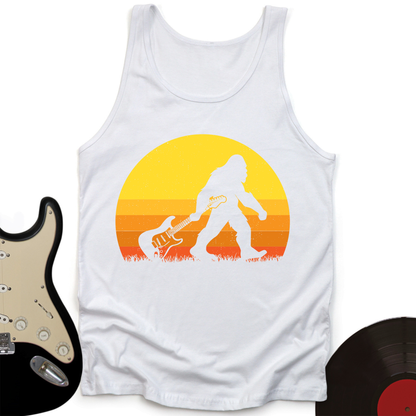 Bigfoot Dragging Guitar Tank Top