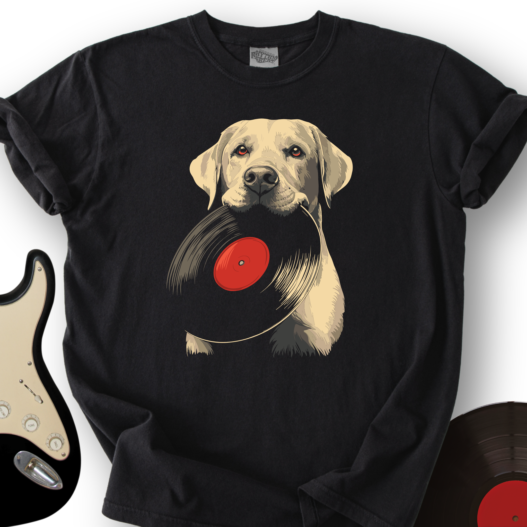 Yellow Labrador Vinyl T-Shirt