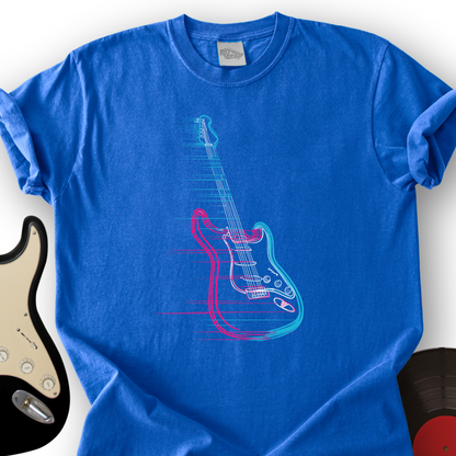Synthwave Neon Guitar T-Shirt