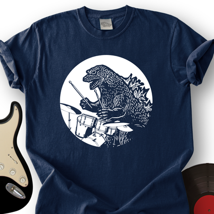 Dino Playing Drums T-Shirt