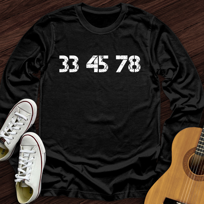 33-45-78 RPM Turntable Long Sleeve