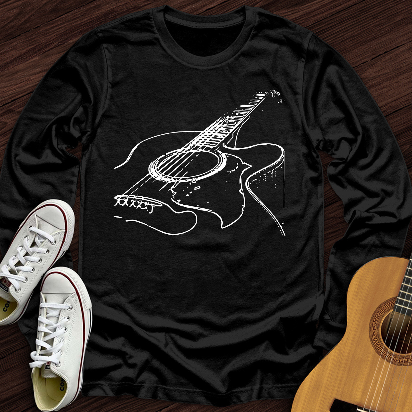 Guitar Sketch Long Sleeve