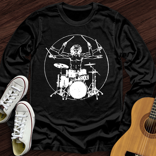 Vitruvian Drummer Long Sleeve