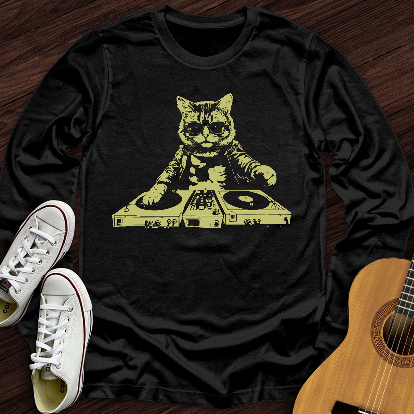 Cat DJ Long Sleeve