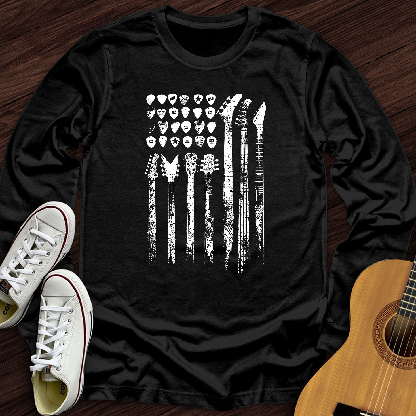Guitar Flag Long Sleeve