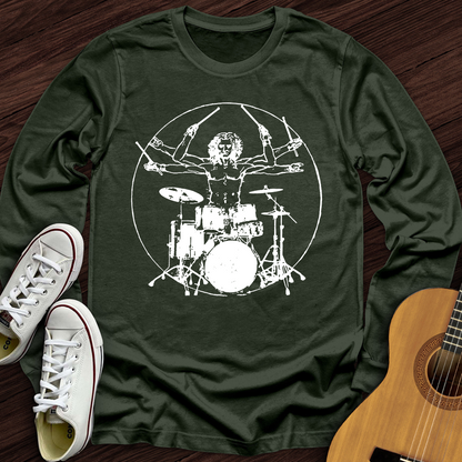 Vitruvian Drummer Long Sleeve