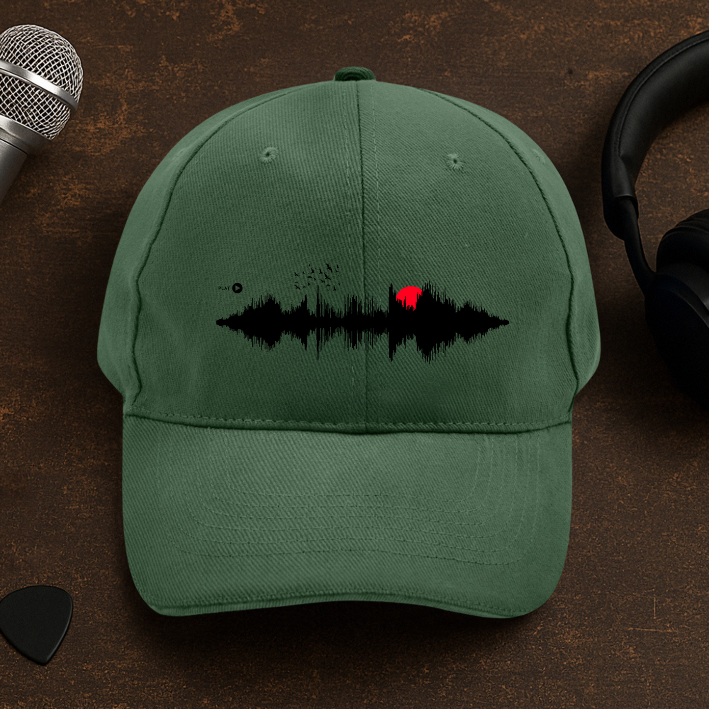 Sunset Soundwave Cap