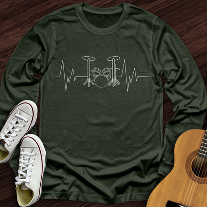 Drummer Heartbeat Long Sleeve