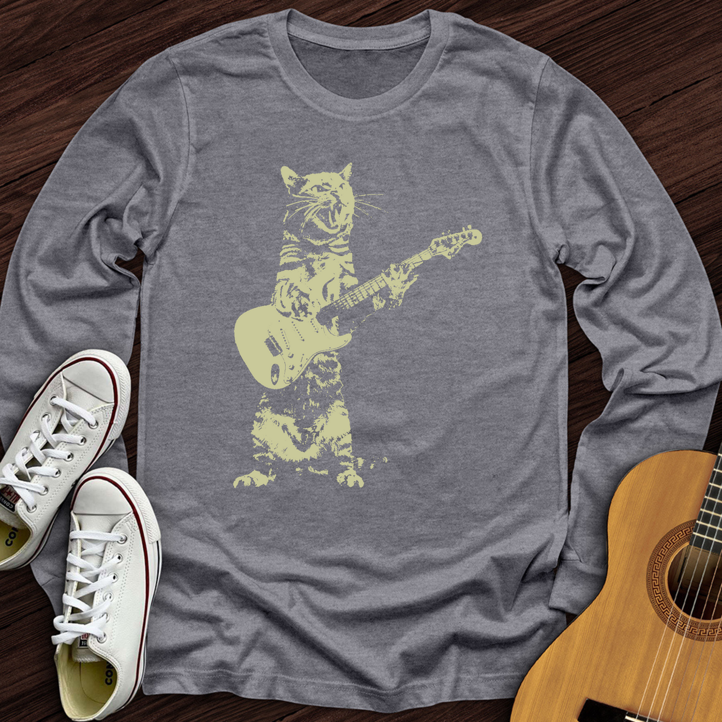 Cat Guitar Long Sleeve