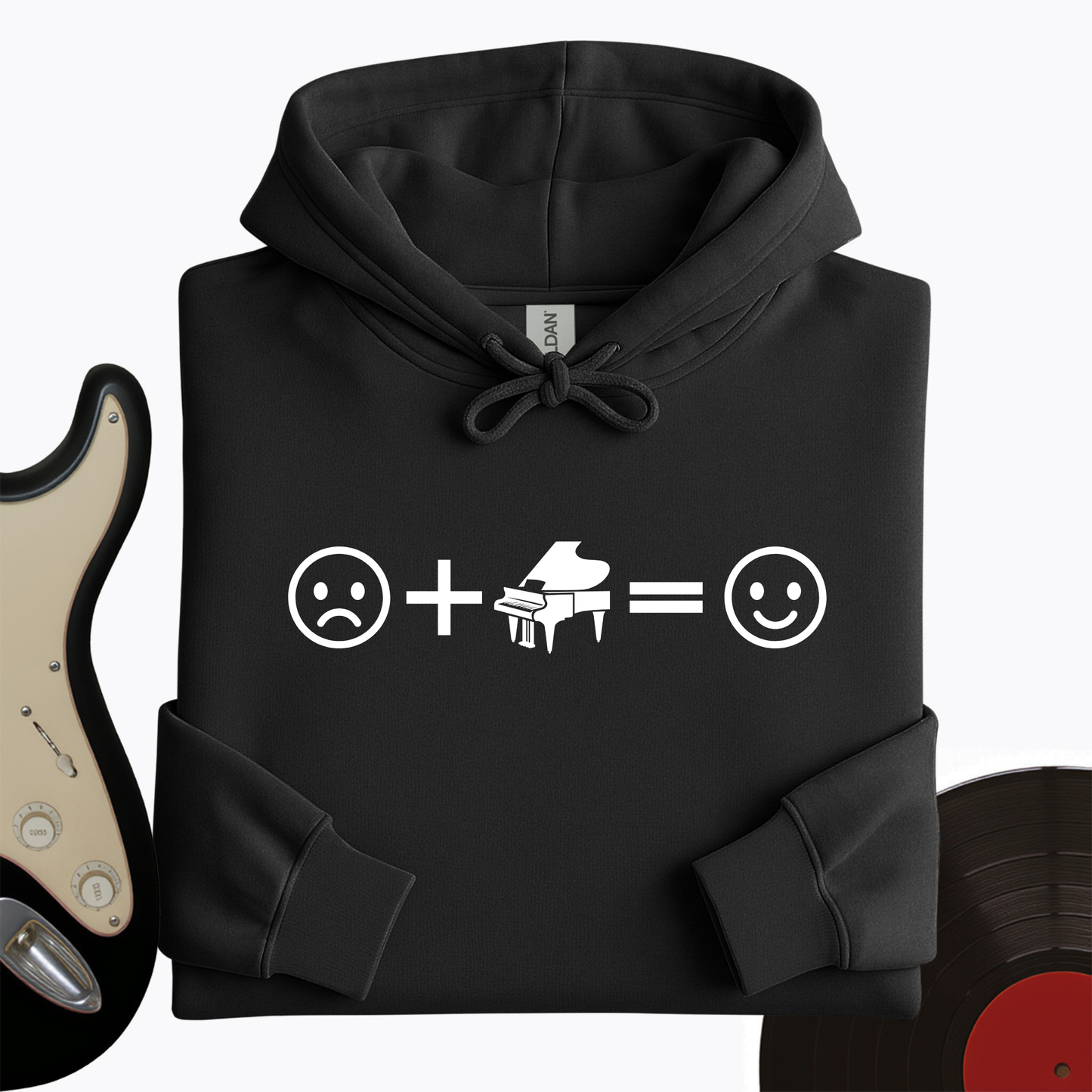 Piano Makes Me Happy Hoodie