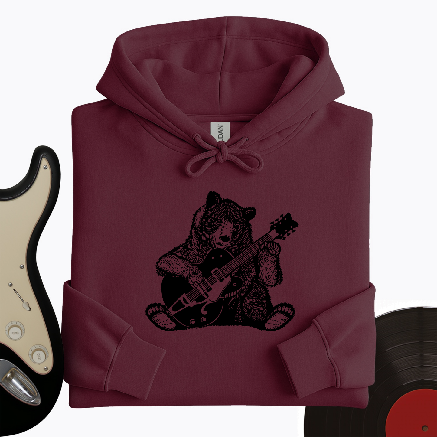 Guitar Bear Hoodie
