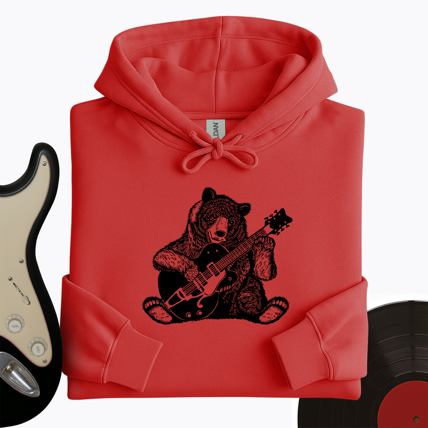 Guitar Bear Hoodie