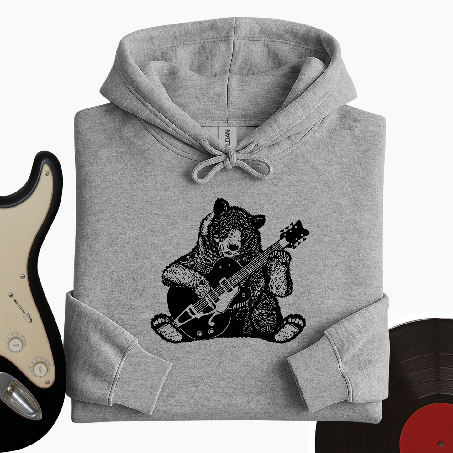 Guitar Bear Hoodie