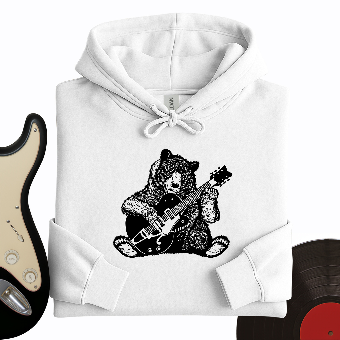 Guitar Bear Hoodie