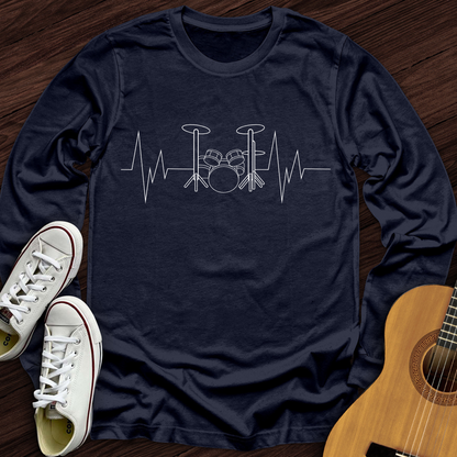 Drummer Heartbeat Long Sleeve
