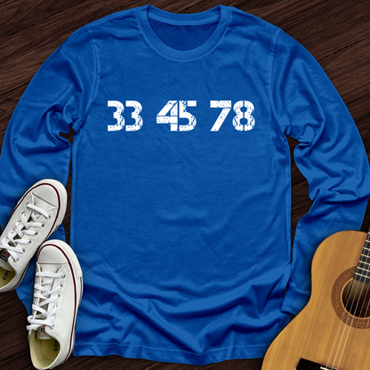 33-45-78 RPM Turntable Long Sleeve