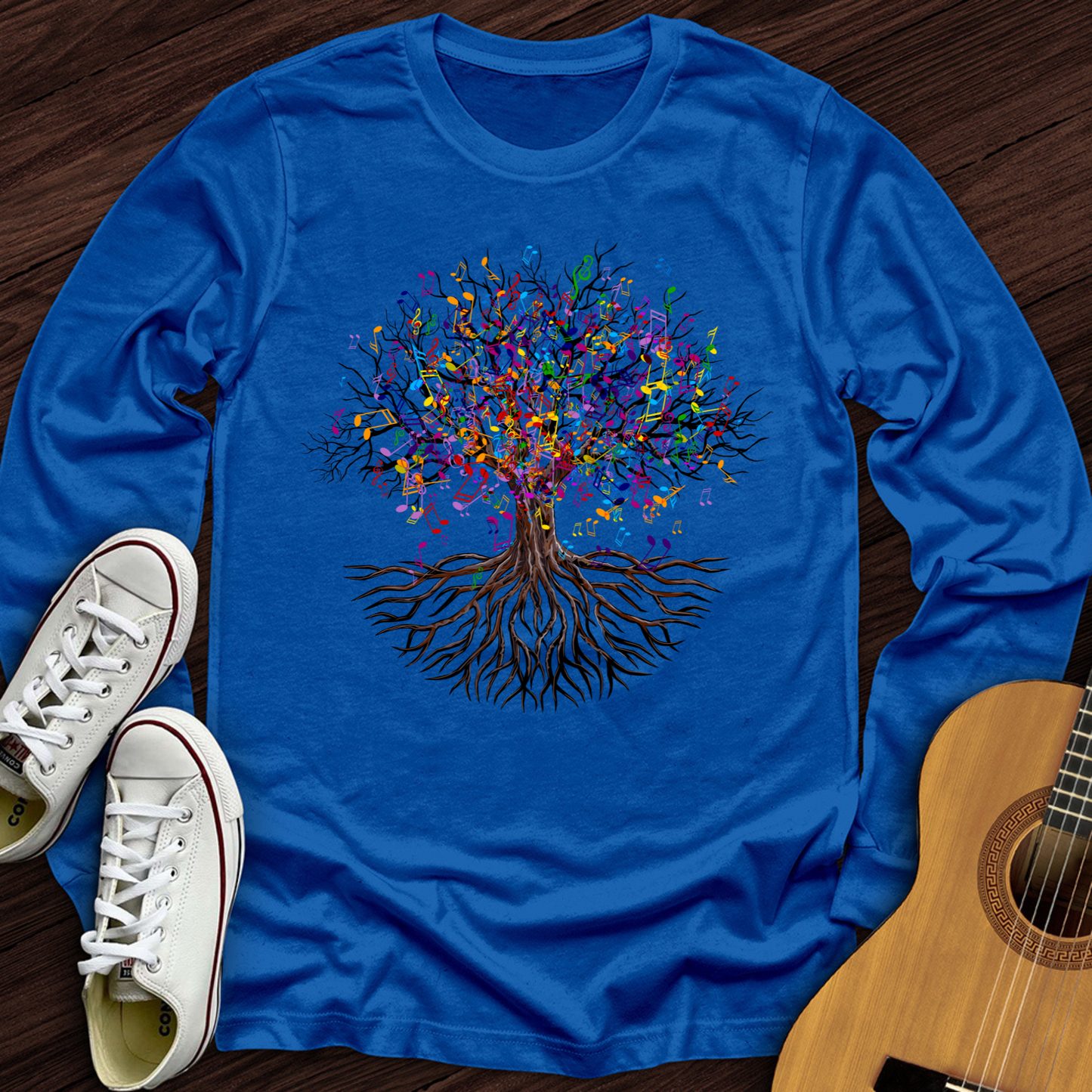 Music Note Tree Long Sleeve