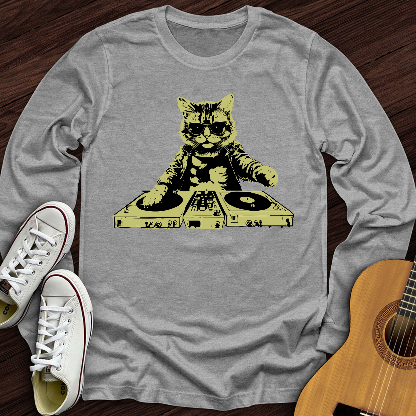 Cat DJ Long Sleeve
