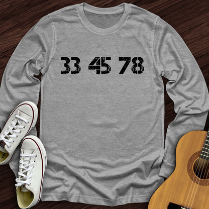 33-45-78 RPM Turntable Long Sleeve