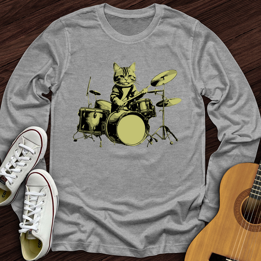 Cat Drums Long Sleeve