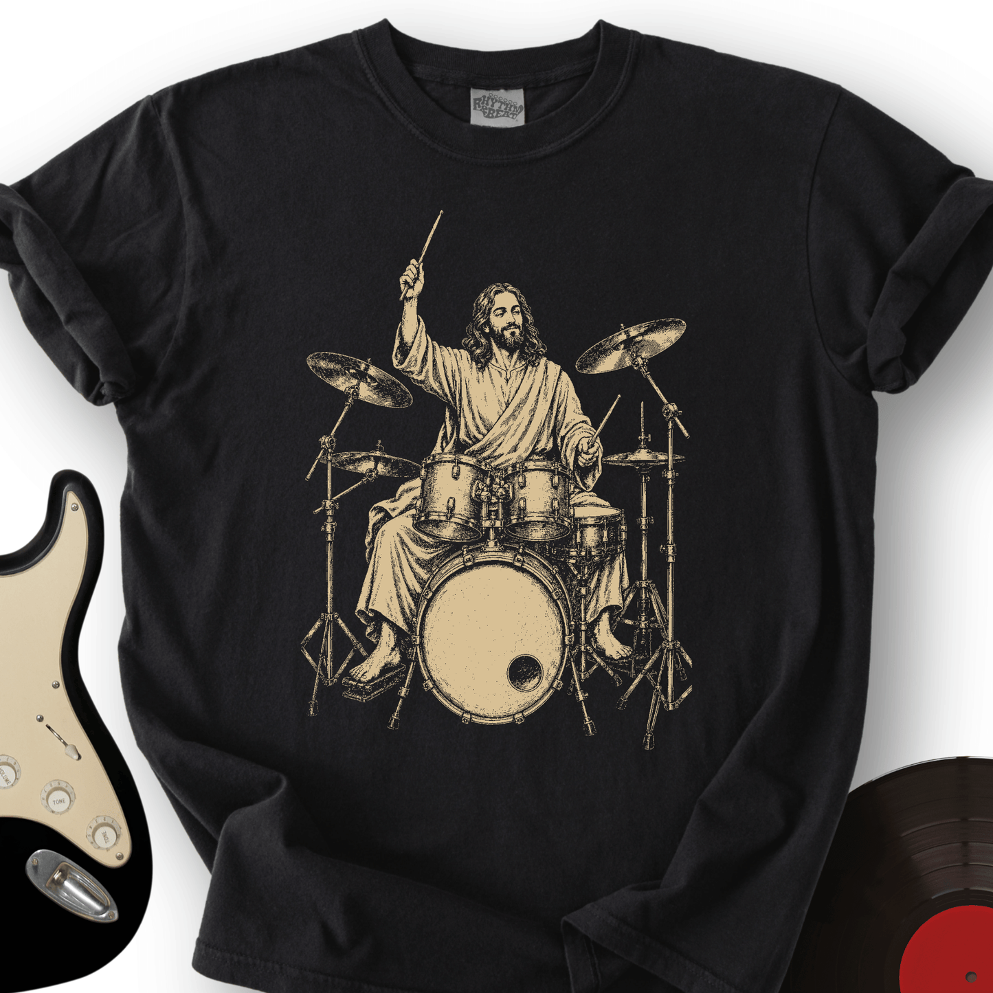 Jesus Drummer T-Shirt