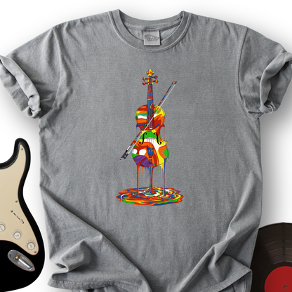 Melting Rainbow Violin T-Shirt