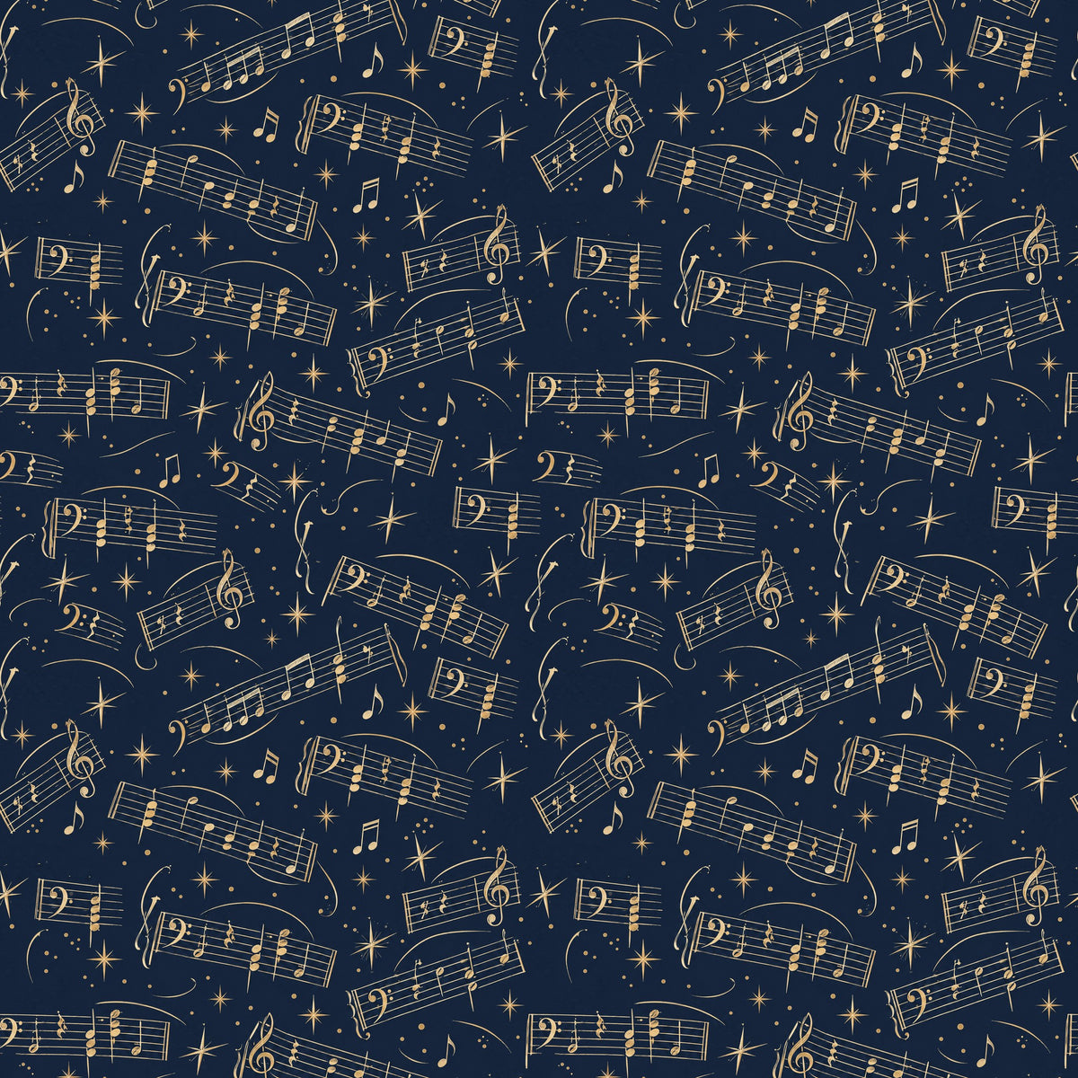 Vintage Sheet Music Wrapping Paper pattern close-up