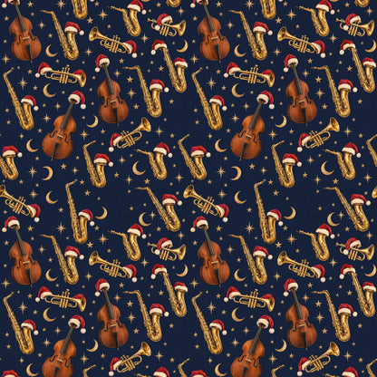 Jazzy Holiday Wrapping Paper pattern close-up