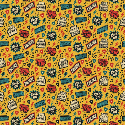 Musician Sayings Wrapping Paper pattern close-up