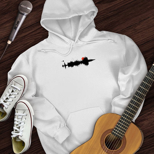 Printify Hoodie Beach Sound Waves Hoodie