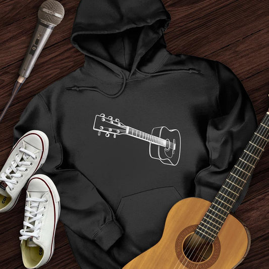 Printify Hoodie Black / S 3D Guitar Hoodie