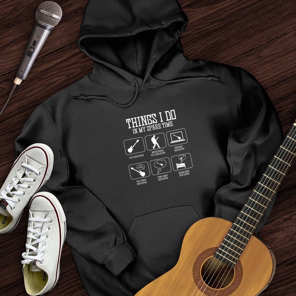 Printify Hoodie Black / S All I Do is Bass Guitar Hoodie