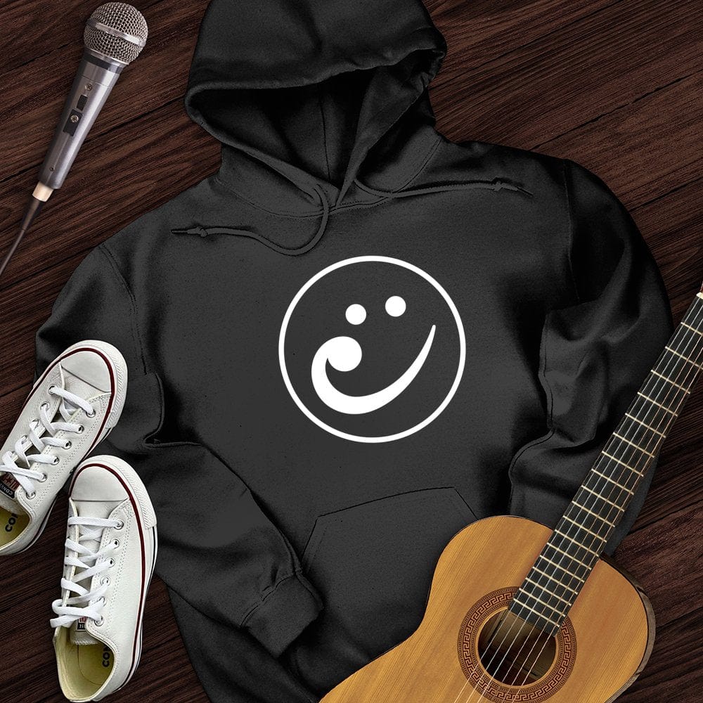 Printify Hoodie Black / S Bass Face Hoodie