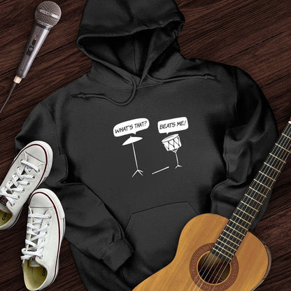 Printify Hoodie Black / S Beats Me Hoodie