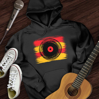 Printify Hoodie Black / S Cartoon Record Hoodie
