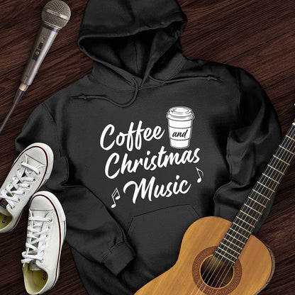 Printify Hoodie Black / S Coffee and Christmas Hoodie